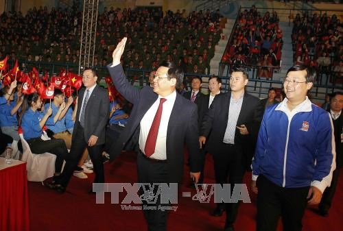 Phó Thủ tướng Chính phủ Vương Đình Huệ đến dự chương trình. Ảnh: TTXVN