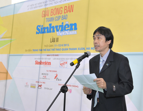 TBT báo SVVN Nguyễn Huy Lộc, trưởng ban tổ chức giải cho biết: " Bóng bàn là môn thể thao rất phù hợp với giảng viên, sinh viên và luôn mong muốn tạo ra nhiều sân chơi lành mạnh,  bổ ích dành cho sinh viên trên toàn quốc "