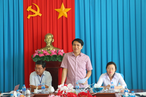 Đc Nguyễn Ngọc Lương - Bí thư Trung ương Đoàn phát biểu kết luận buổi làm việc