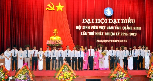 Ban Chấp hành Hội sinh viên Việt Nam tỉnh Quảng Ninh khóa I, nhiệm kỳ 2015-2020 chính thức ra mắt Đại hội