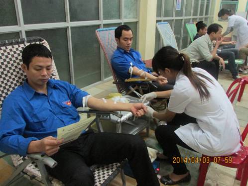 ĐVTN Thị xã Tam Điệp tham gia hiến máu
