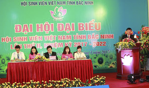  Đ/c Lê Quốc Phong - Bí thư thứ nhất T.Ư Đoàn, Chủ tịch HSV Việt Nam phát biểu tại Đại hội