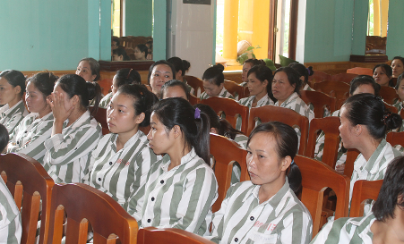  Những "bóng hồng" Trại giam Xuân Nguyên đang tích cực rèn luyện mong ngày trở về