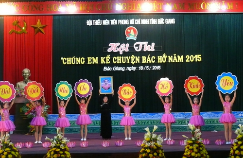 Chung kết Hội thi “Chúng em kể chuyện Bác Hồ” tỉnh Bắc Giang 