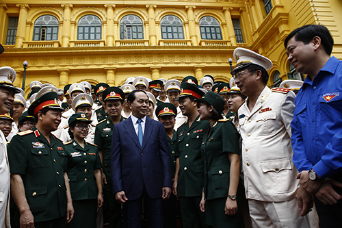 Chủ tịch nước Trần Đại Quang gặp
