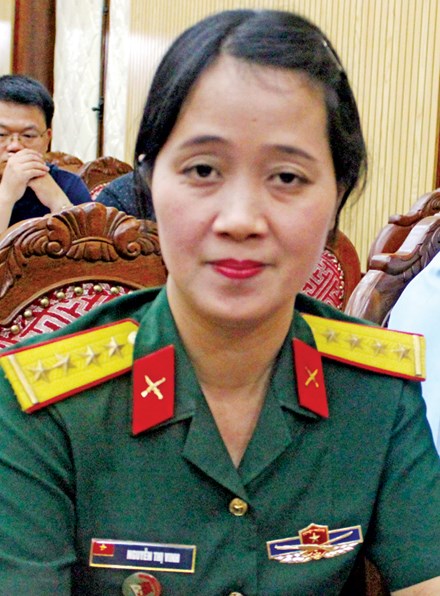 Những người lính vượt khó, cống hiến tài năng ảnh 2 Đại úy Nguyễn Thị Vinh.