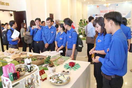 Không gian trưng bày sản phẩm khởi nghiệp các tỉnh ABCD MeKong