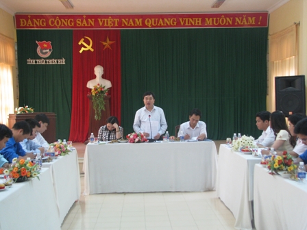 ĐC Nguyễn Mạnh Dũng phát biểu kết luận buổi làm việc