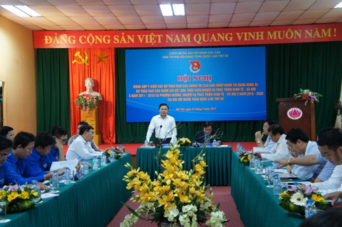 Đồng chí Nguyễn Anh Tuấn - Bí thư Trung ương Đoàn chủ trì Hội nghị