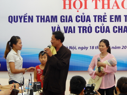 Tiểu phẩm "Cậu chuyện về thực hiện Quyền tham gia của trẻ trong gia đình hiện nay" đến từ tỉnh Hà Nam