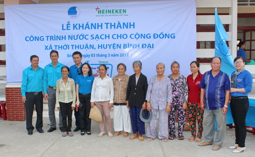 Lễ khánh thành công trình nước sạch cho cộng đồng tại xã Thới Thuận