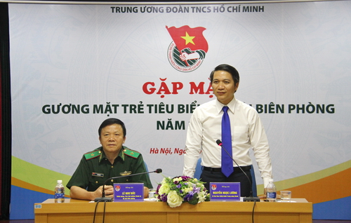 Đồng chí Nguyễn Ngọc Lương - Bí thư Trung ương Đoàn phát biểu tại buổi gặp mặt