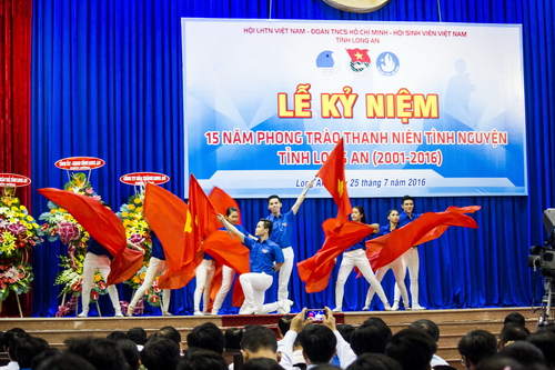  Lễ kỷ niệm 15 năm phong trào thanh niên tình nguyện tỉnh Long An
