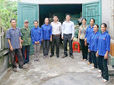 Lê Trường An, chủ doanh nghiệp sản xuất củi trấu ở Nam Định (Ảnh NVCC)