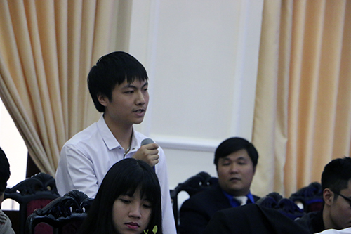 Nguyễn Tiến Trung Kiên chia sẻ về tầm quan trọng của giáo dục đạo đức, nhân cách trong trường học tại diễn đàn