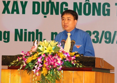 Đồng chí Nguyễn Mạnh Dũng phát biểu tại Lễ Tổng kết