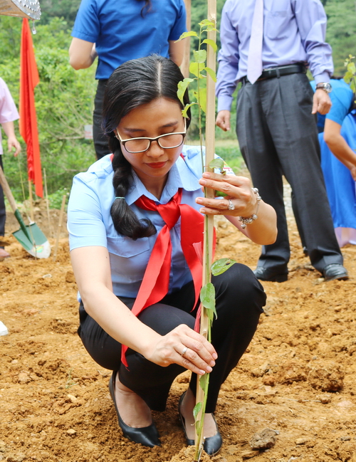 Công trình "Vườn cây thanh niên" sẽ phát huy được ý nghĩa giáo dục về tinh thần đoàn kết vì một Việt Nam xanh, đóng góp sắc xanh tại Khu di tích lịch sử Kim Đồng