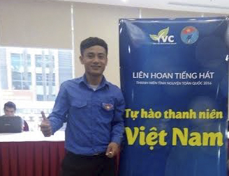  Anh Nguyễn Văn Hải, chủ nhiệm câu lạc bộ tình nguyện tuổi trẻ Vĩnh Phúc.