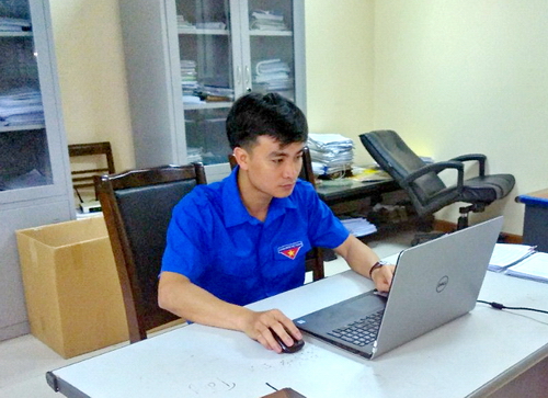 Chỉ hơn 5 năm công tác, Nguyễn Văn Thái đã có hơn 10 sáng kiến và giải pháp đem lại hiệu quả thiết thực cho công ty
