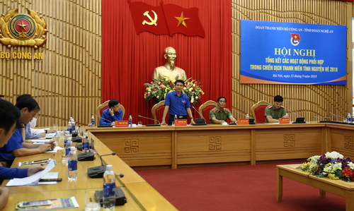 Bí thư TƯ Đoàn,Nguyễn Ngọc Lương phát biểu tại Hội nghị