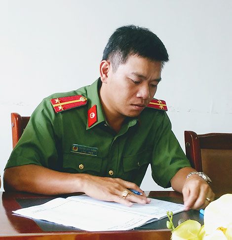 Trung úy Nguyễn Duy Cường.