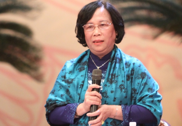 Bộ trưởng Bộ LĐ-TB&XH Phạm Thị Hải Chuyền trả lời đại biểu