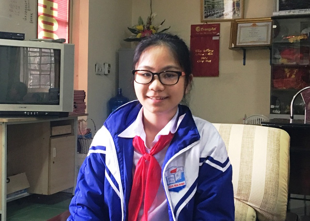  Em Phạm Như Ngọc, học sinh lớp 6A1, trường THCS Trần Mai Ninh, TP Thanh Hóa.