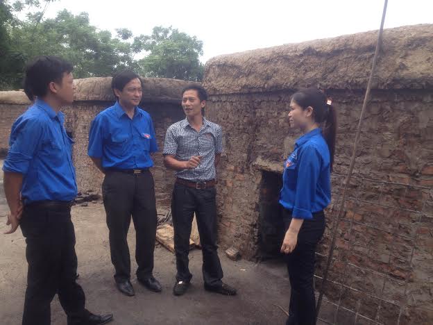 Lãnh đạo Tỉnh đoàn tới thăm mô hình phát triển kinh tế của Nguyễn Thanh Giang