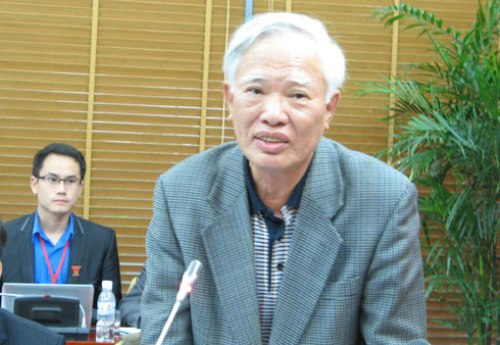 Nguyên Phó Thủ tướng Vũ Khoan góp ý với Đoàn
