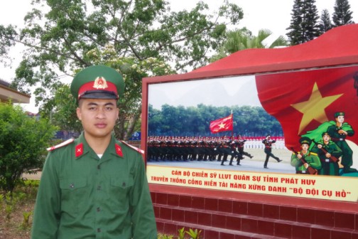Chân dung Binh nhất Triệu Văn Nam - Trung đội Vệ Binh Bộ CHQS tỉnh Lạng Sơn