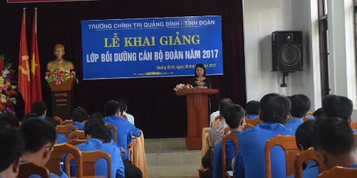 Khai giảng lớp tập huấn cán bộ Đoàn tỉnh Quảng Bình
