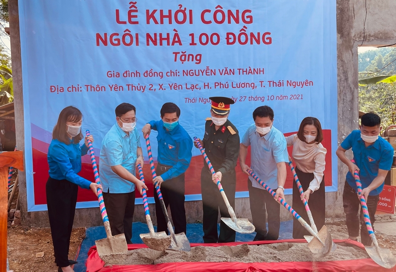 Thái Nguyên: Khởi công xây tặng Ngôi nhà 100 đồng cho đoàn viên có hoàn cảnh  khó khăn