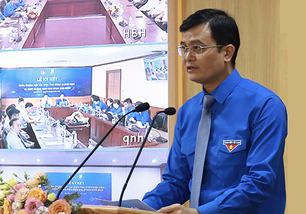 Đồng chí Bùi Quang Huy kỳ vọng, từ lễ ký kết này, với sự đồng hành, hỗ trợ của VNPT, T.Ư Đoàn sẽ tham mưu Chính phủ xây dựng Đề án tổng thể về chuyển đổi số của Đoàn.