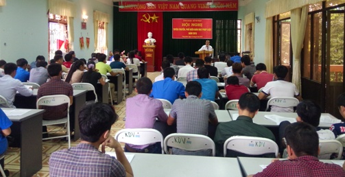 Toàn cảnh Hội nghị tuyên truyền tại huyện Tràng Định