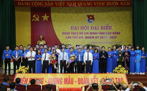 BCH Tỉnh Đoàn Cao Bằng khóa XIV, nhiệm kỳ 2017 – 2022 ra mắt Đại hội