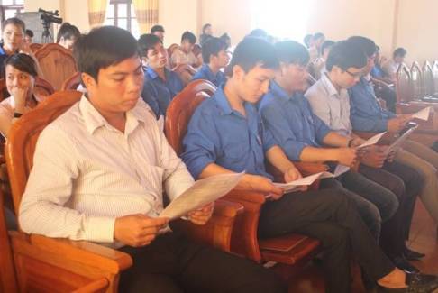 Thanh niên nông thôn tham gia hội nghị tập huấn 