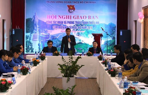 Đồng chí Bùi Quang Huy – Bí thư Trung ương Đoàn phát biểu kết luận Hội nghị