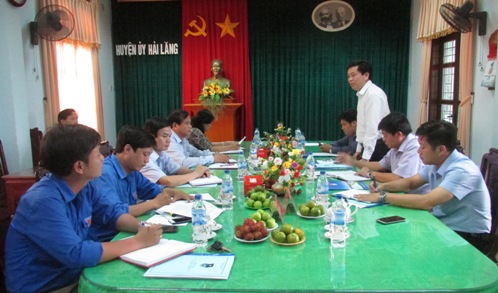Đồng chí Nguyễn Long Hải – Bí thư Trung ương Đoàn, Chủ tịch Hội đồng Đội Trung ương phát biểu tại buổi làm việc.