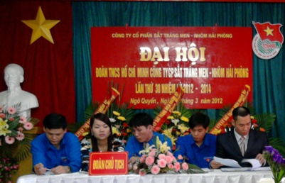 Đại hội đoàn viên Đoàn TNCS Hồ Chí Minh Công ty Cổ phần Sắt tráng men - Nhôm Hải Phòng