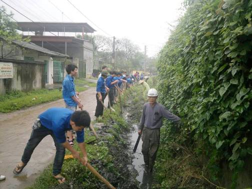  Sinh viên Trường ĐH Kỹ thuật Công nghiệp Thái Nguyên tham gia khơi thông dòng chảy