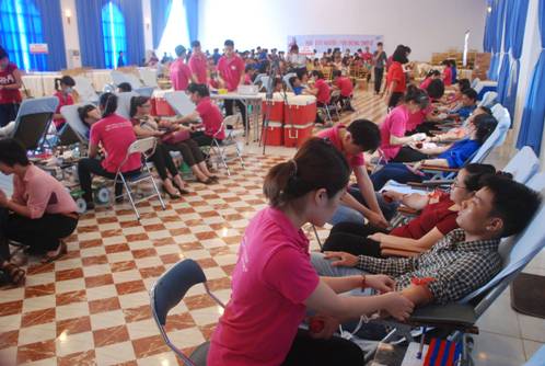  Thanh niên Ninh Bình tham gia hiến máu tình nguyện