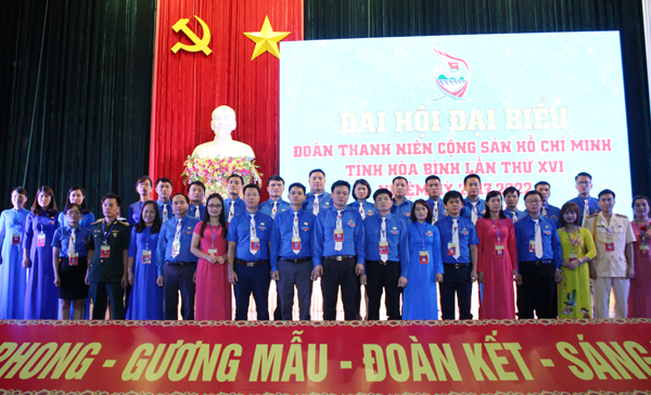 Ban Chấp hành Đoàn TNCS Hồ Chí Minh tỉnh Hòa Bình khóa XVI,  nhiệm kỳ 2017-2022 ra mắt Đại hội