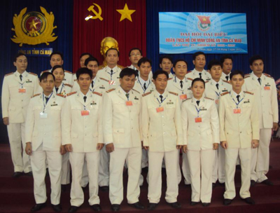 BCH Đoàn Thanh niên Công an tỉnh Cà Mau nhiệm kỳ 2012 – 2017 ra mắt Đại hội  