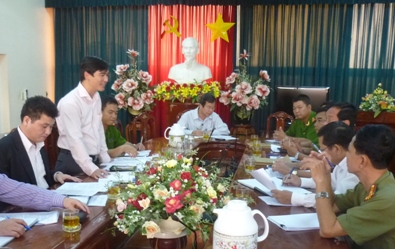 Đống chí Dương Văn An phát biểu tại buổi làm việc.