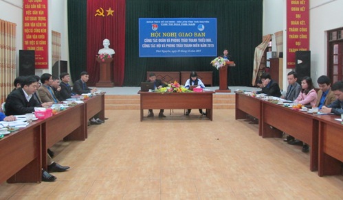 Đồng chí Lê Ngọc Linh – Phó Bí thư Thường trực Tỉnh Đoàn phát biểu kết luận Hội nghị