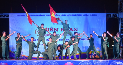 Sóc Trăng: Liên hoan tuyên truyền ca khúc cách mạng kỷ niệm 70 năm Ngày Chủ tịch Hồ Chí Minh ra lời kêu gọi thi đua ái quốc