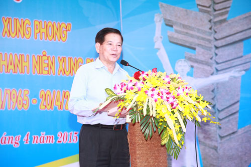 Đồng chí Nguyễn Minh Triết - nguyên Ủy viên Bộ Chính trị, nguyên Chủ tịch nước phát biểu tại buổi gặp mặt
