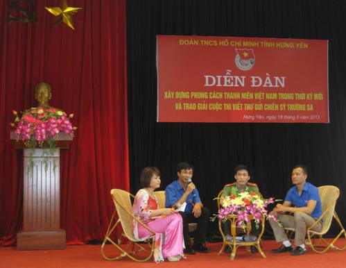 Tỉnh Đoàn Hưng Yên tổ chức diễn đàn “xây dựng phong cách thanh niên Việt Nam trong thời kỳ mới”