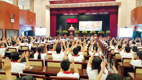 342 cán bộ chủ chốt Hội Sinh viên các tỉnh, thành phố, các trường trực thuộc Trung ương tham gia lớp tập huấn
