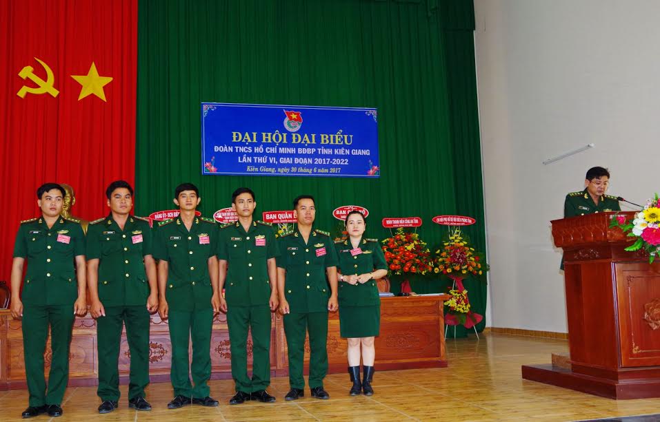 Đoàn đại biểu dự Đại hội Đoàn tỉnh Kiên Giang nhiệm kỳ 2017 - 2022 ra mắt, hứa hẹn